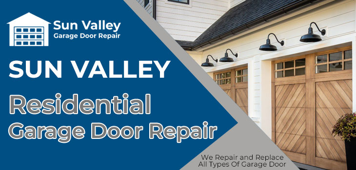 residential garage door repair in Sun Valley